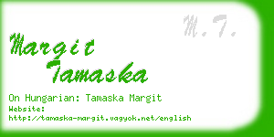 margit tamaska business card